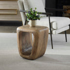 Loophole Bleached Wash Accent Stool