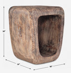Loophole Bleached Wash Accent Stool