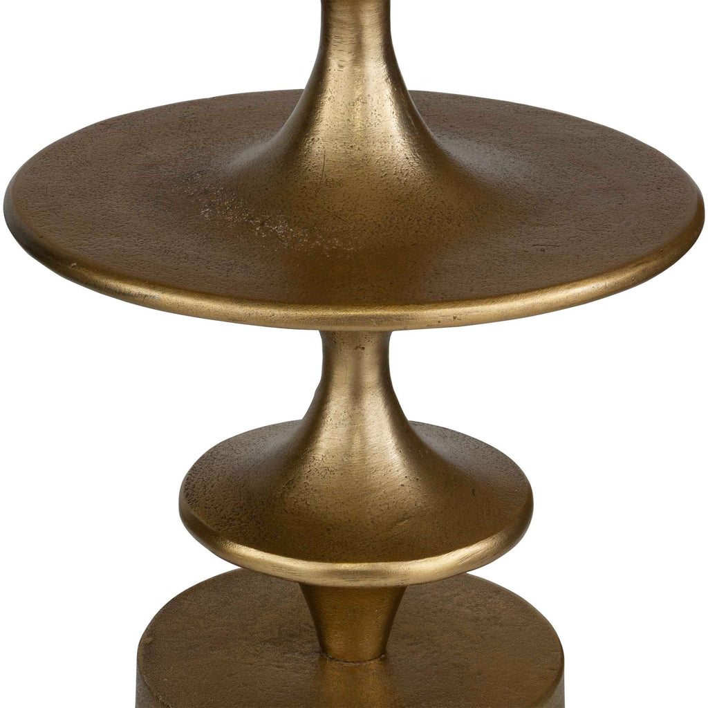Flight Brass Accent Table