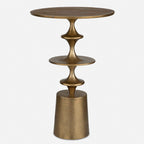 Flight Brass Accent Table