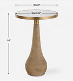 Terra Brass Accent Table