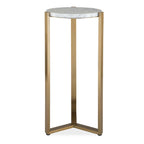 Pietra Carrara Marble Drink Table