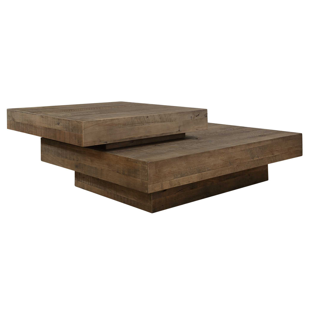 Rustic Planes Modern Coffee Table
