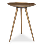 Lily Pad Antique Brass Accent Table