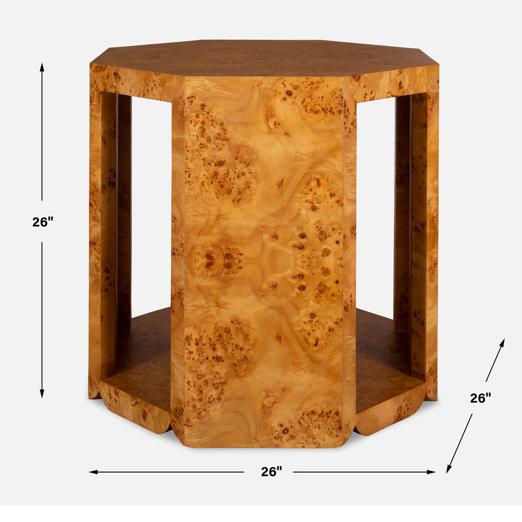 Indus Burl Side Table
