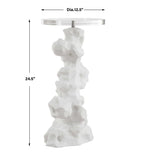 Remnant White Stone Drink Table