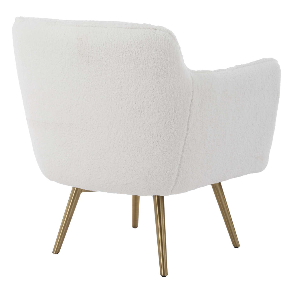 Oasis White Swivel Chair