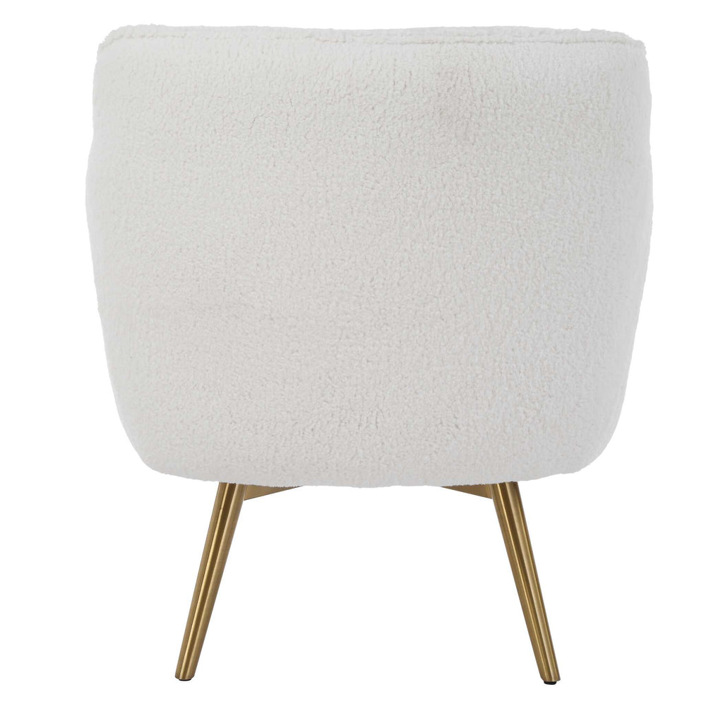 Oasis White Swivel Chair