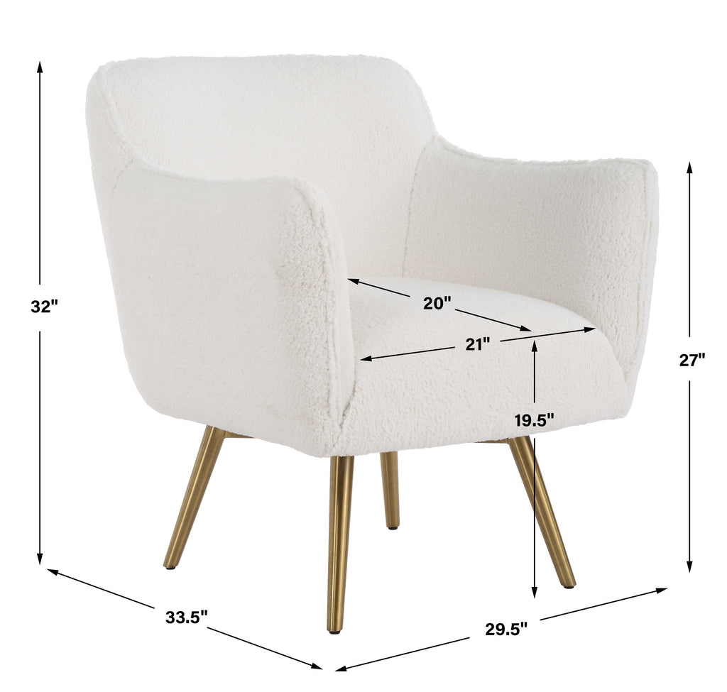 Oasis White Swivel Chair