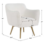 Oasis White Swivel Chair