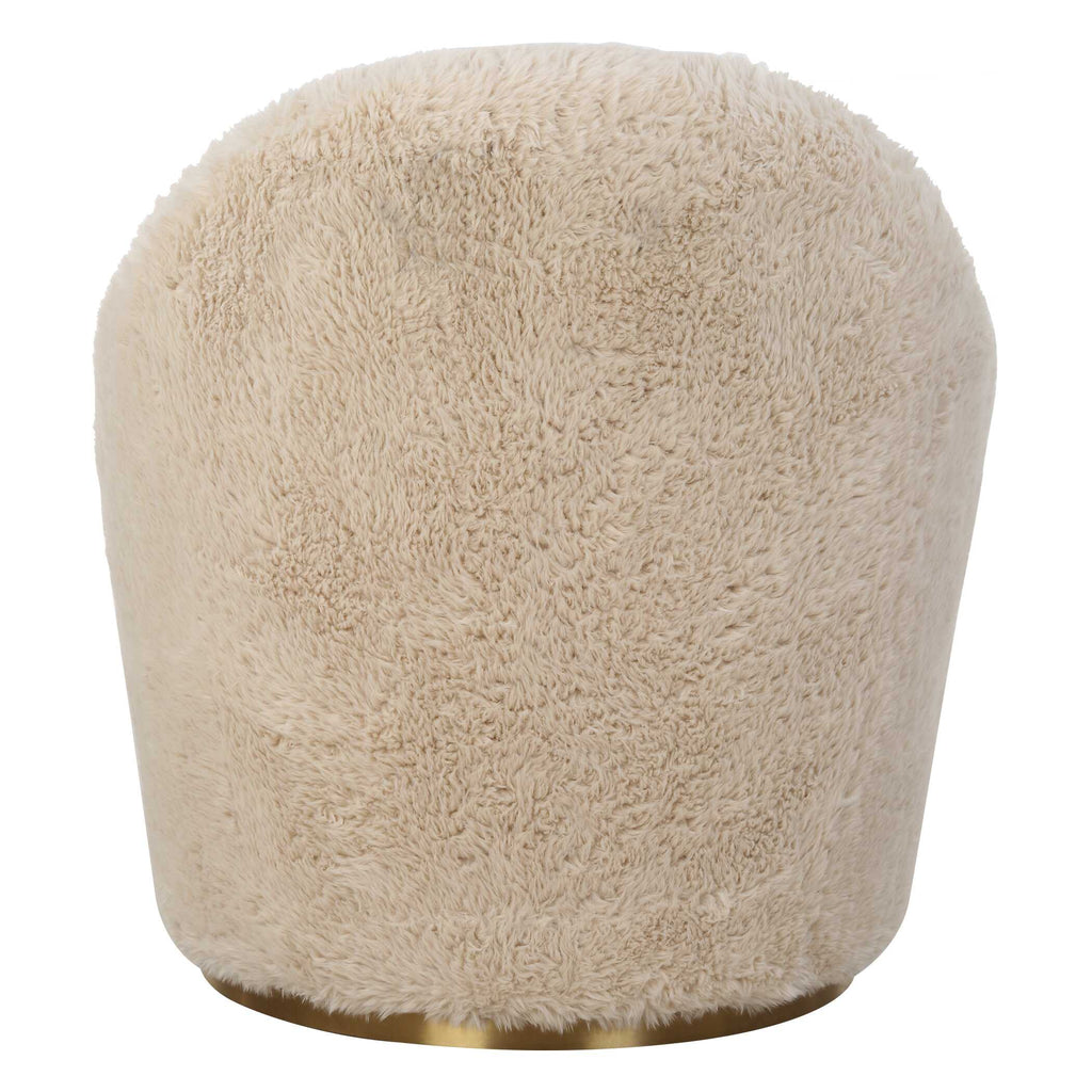 Crue Sheepskin Swivel Chair