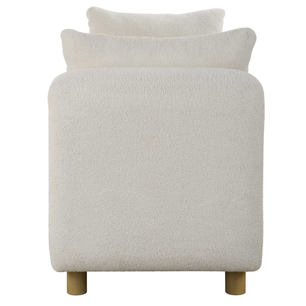 Repose Oversized Ivory Bench
