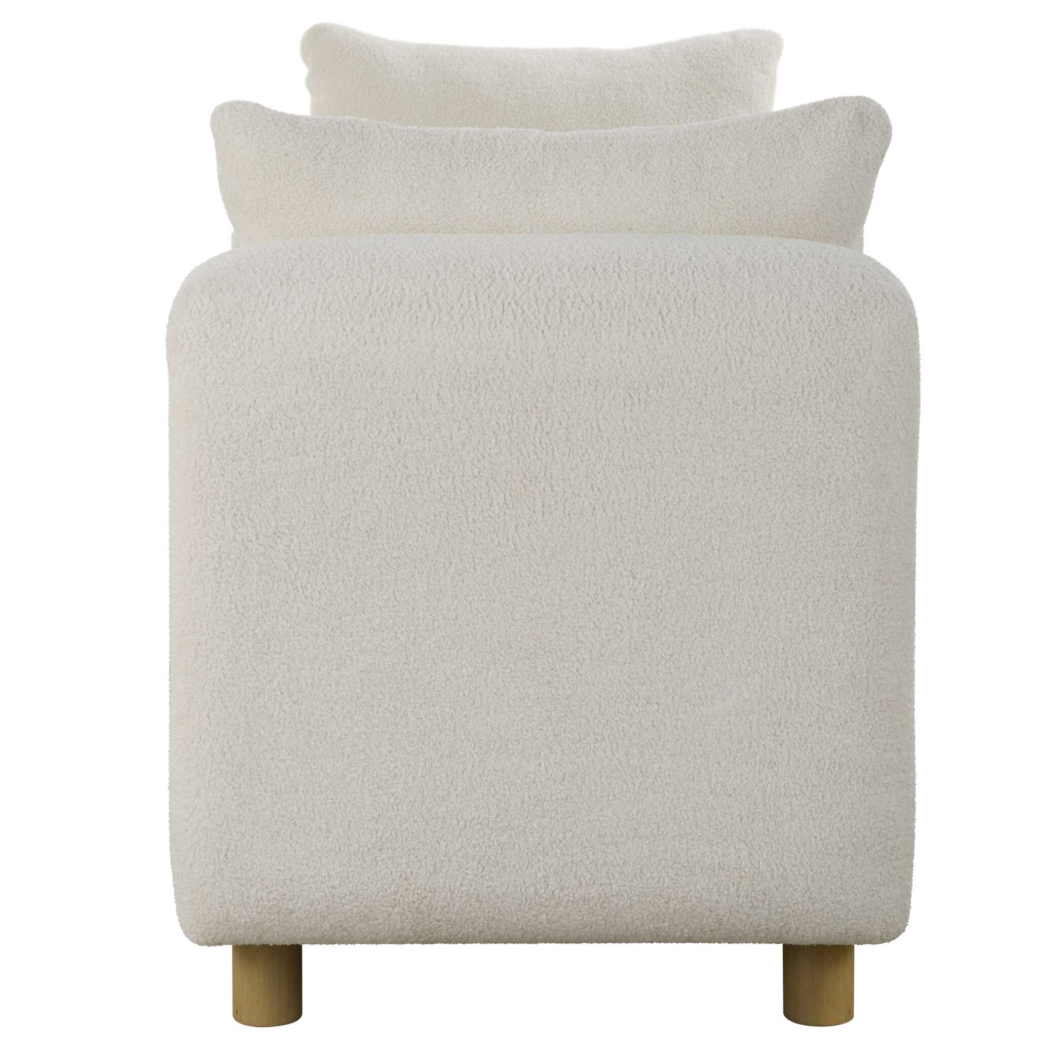 Repose Oversized Ivory Bench