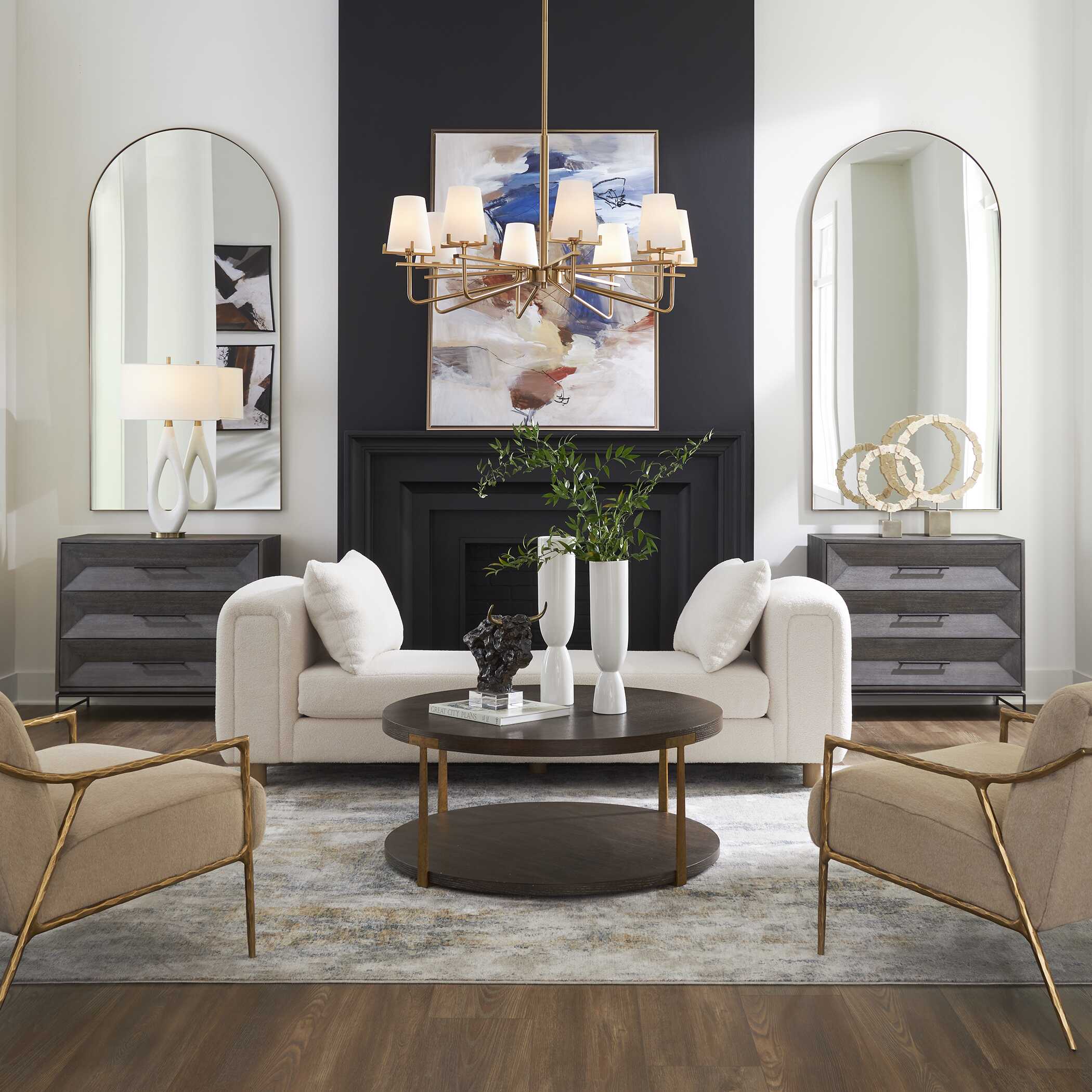 Repose Oversized Ivory Bench