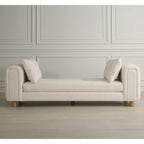 Repose Oversized Ivory Bench
