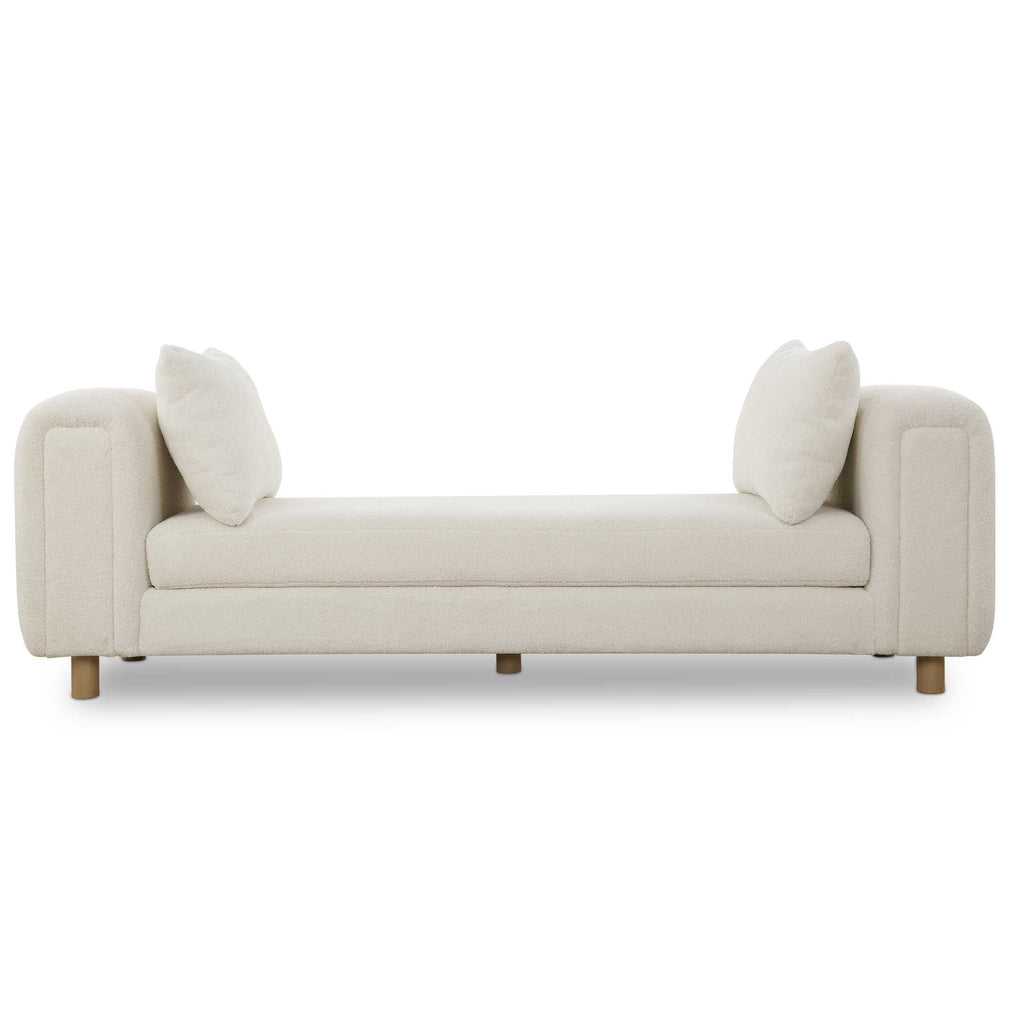 Repose Oversized Ivory Bench