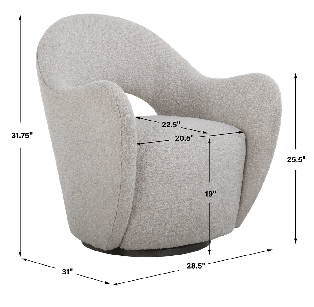 Wander Fabric Swivel Chair