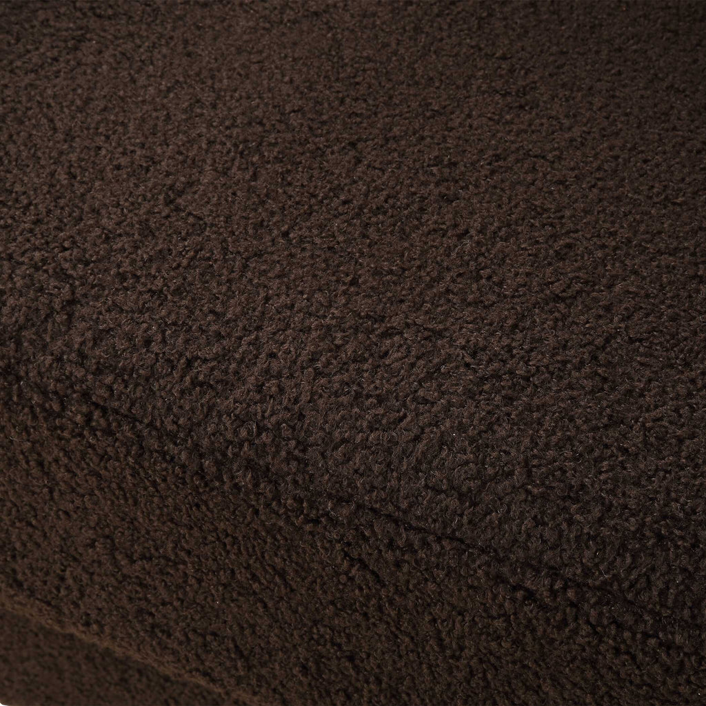 Serpentine Brown Fabric Accent Chair