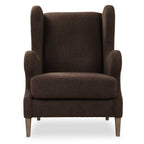 Serpentine Brown Fabric Accent Chair