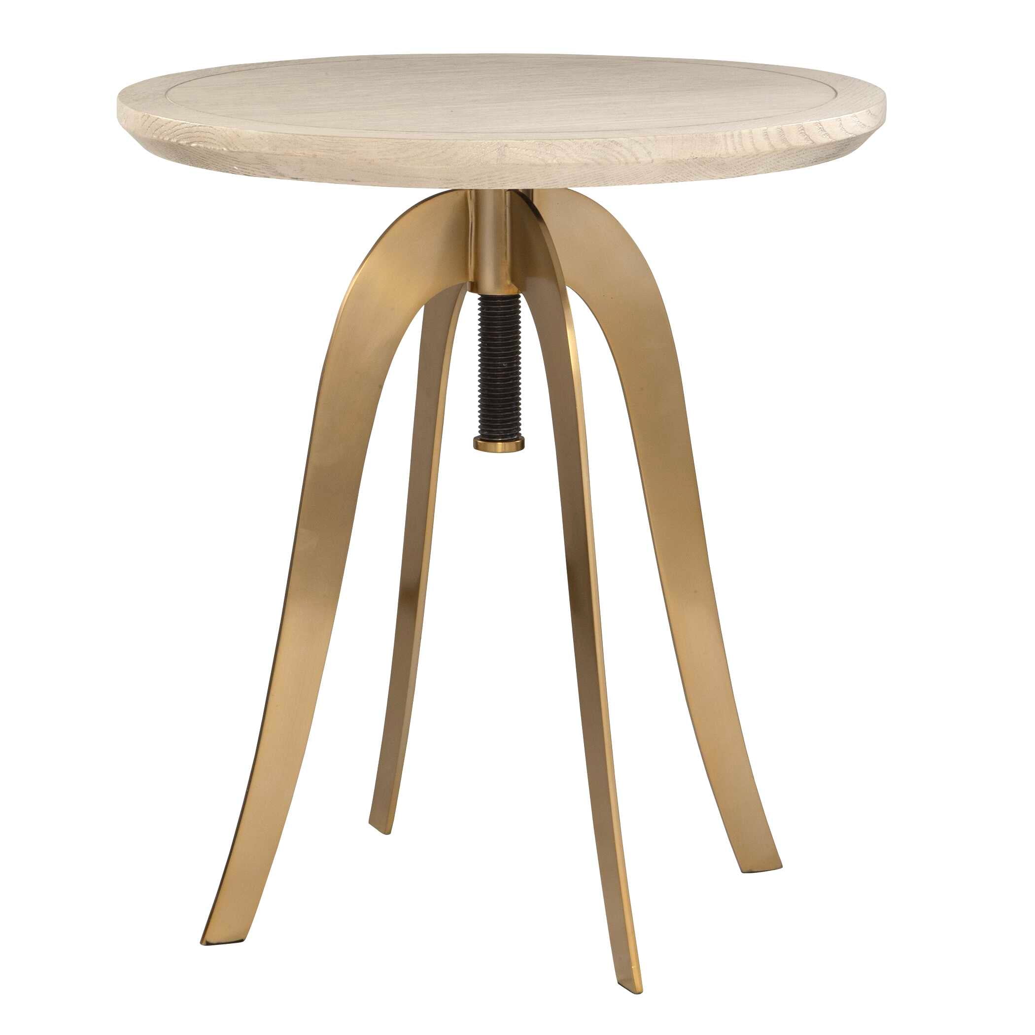 Alice Oak Adjustable Accent Table