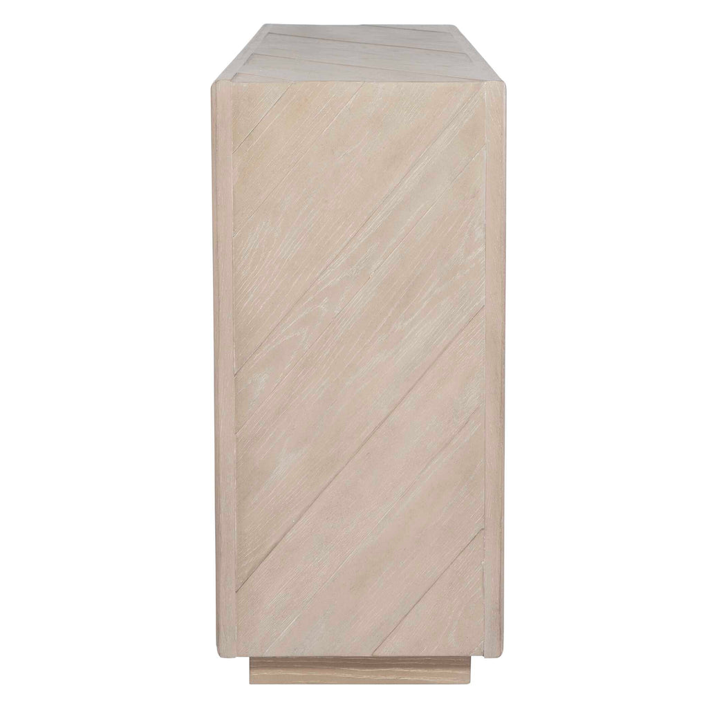 Prism Light Oak Console Table