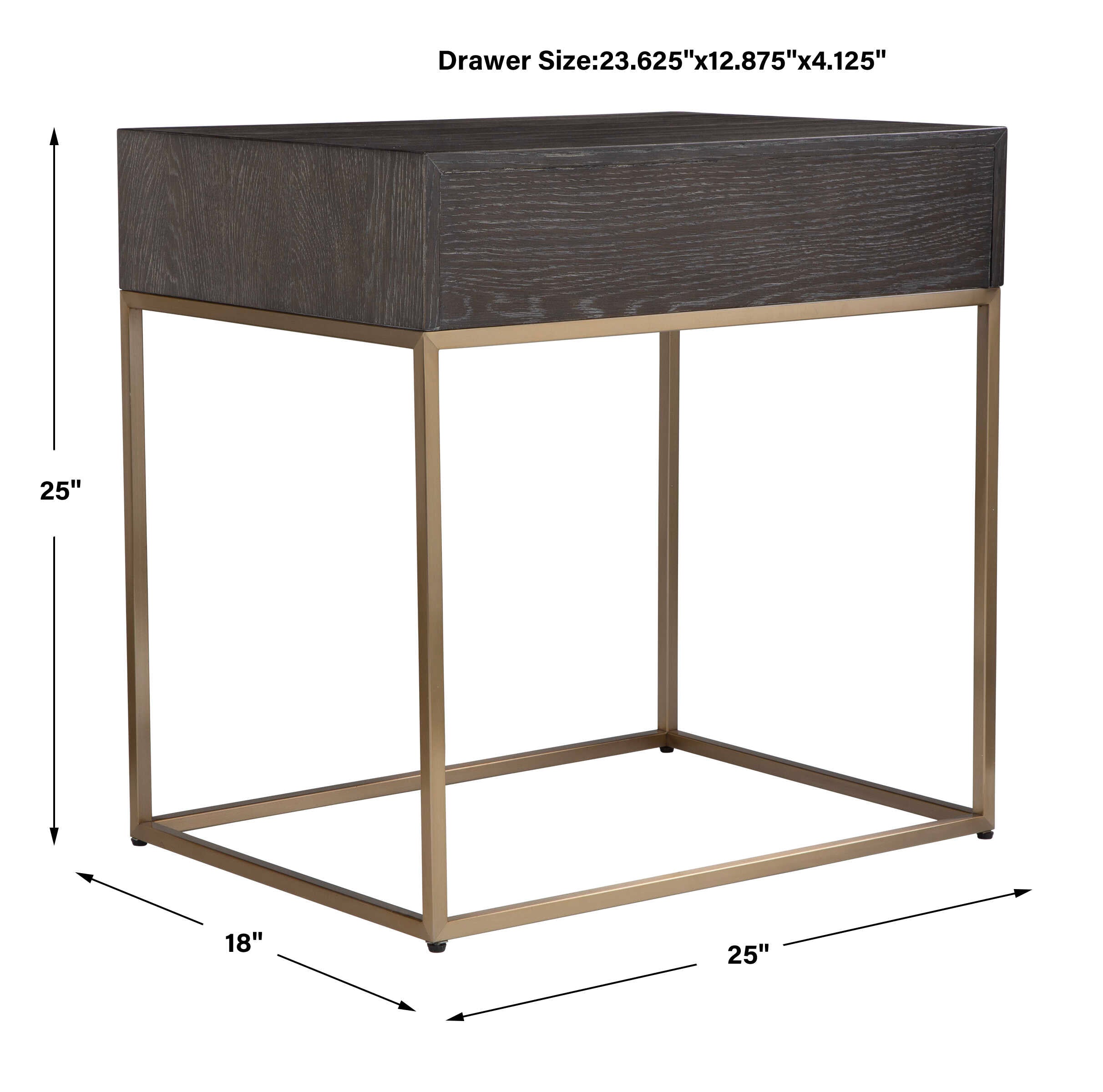 Armistead Walnut Side Table