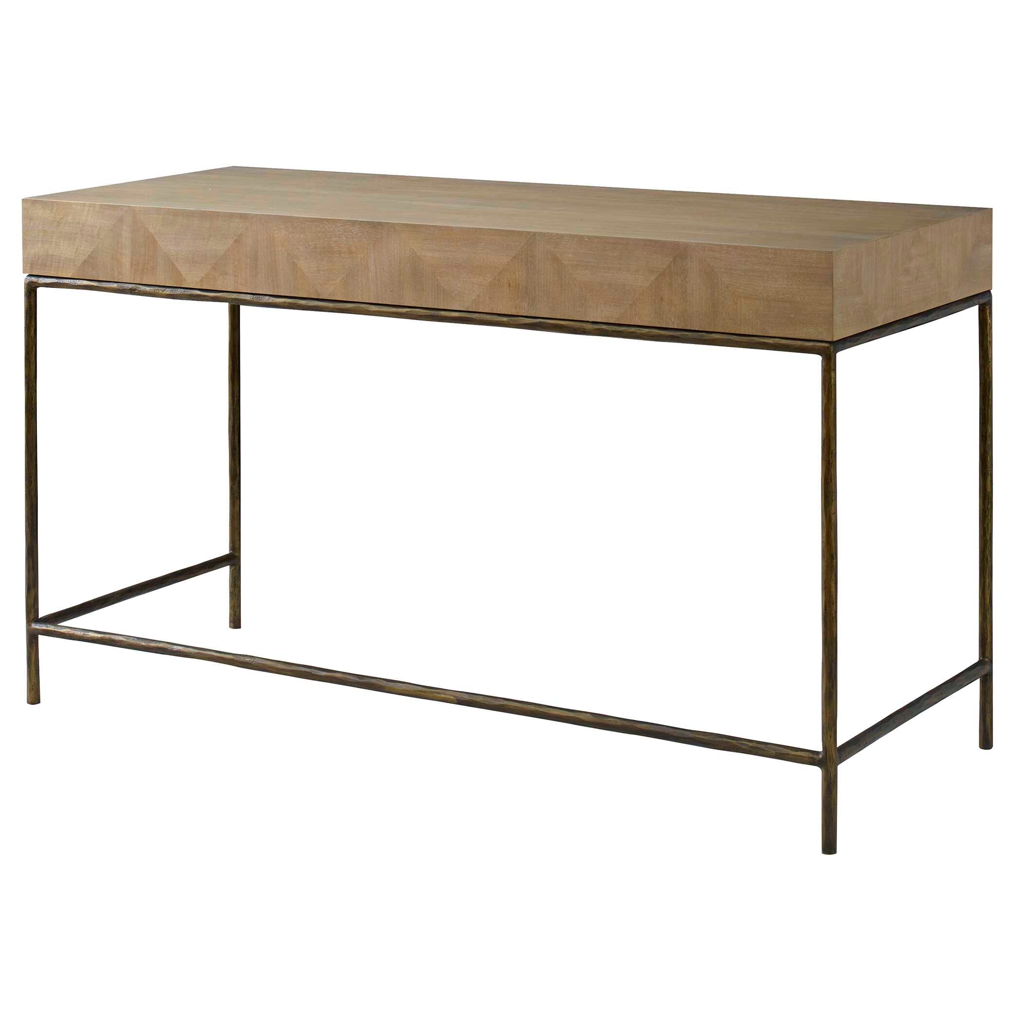 Aristotle Natural Wood Modern Desk