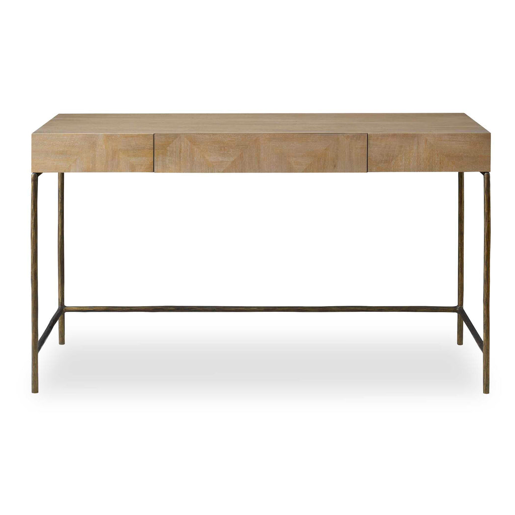 Aristotle Natural Wood Modern Desk