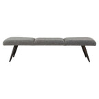 Bowtie Charcoal Fabric Bench