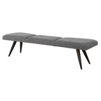 Bowtie Charcoal Fabric Bench