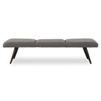 Bowtie Charcoal Fabric Bench