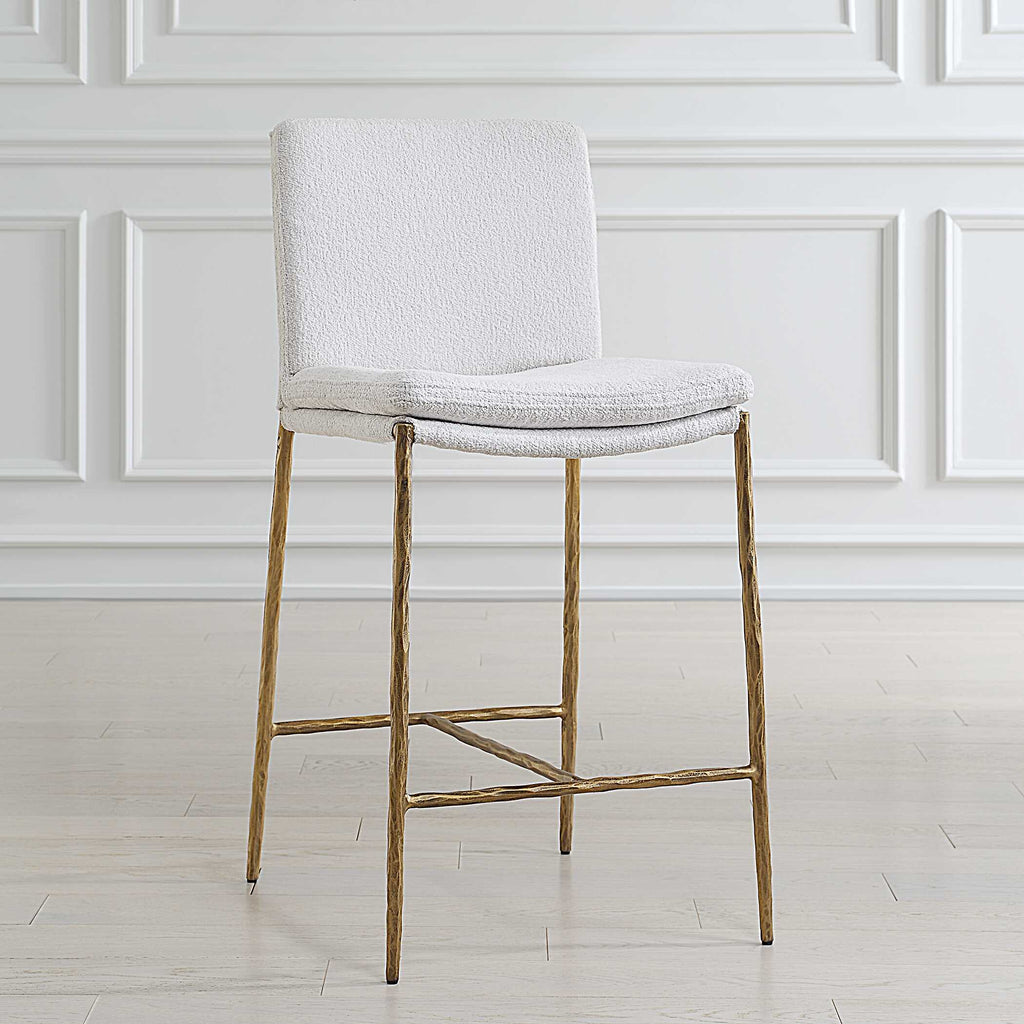 Ascend White Counter Stool