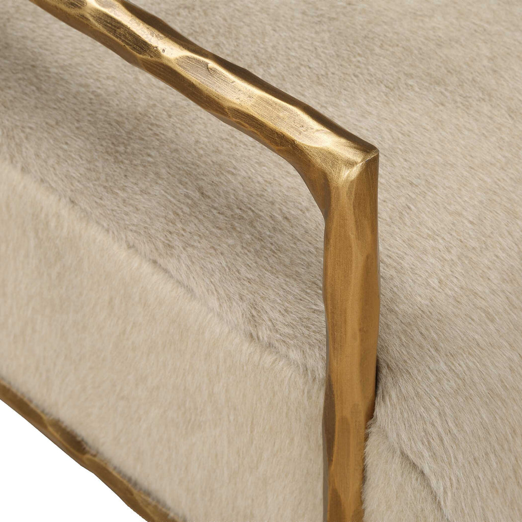 Kashmir Aged Gold Accent Chair