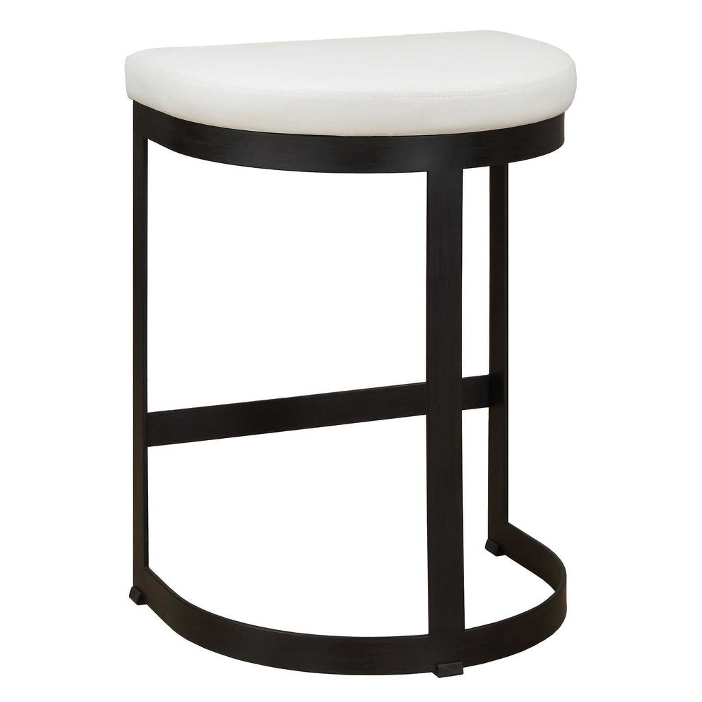Ivanna White Counter Stool