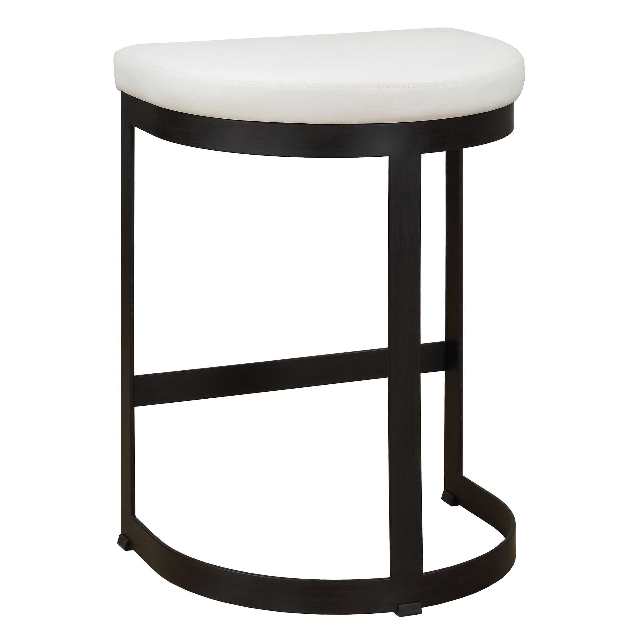 Ivanna White Counter Stool