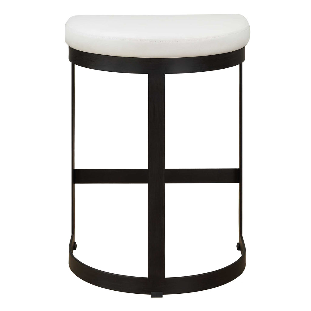 Ivanna White Counter Stool