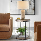 Palisade Natural Round Side Table