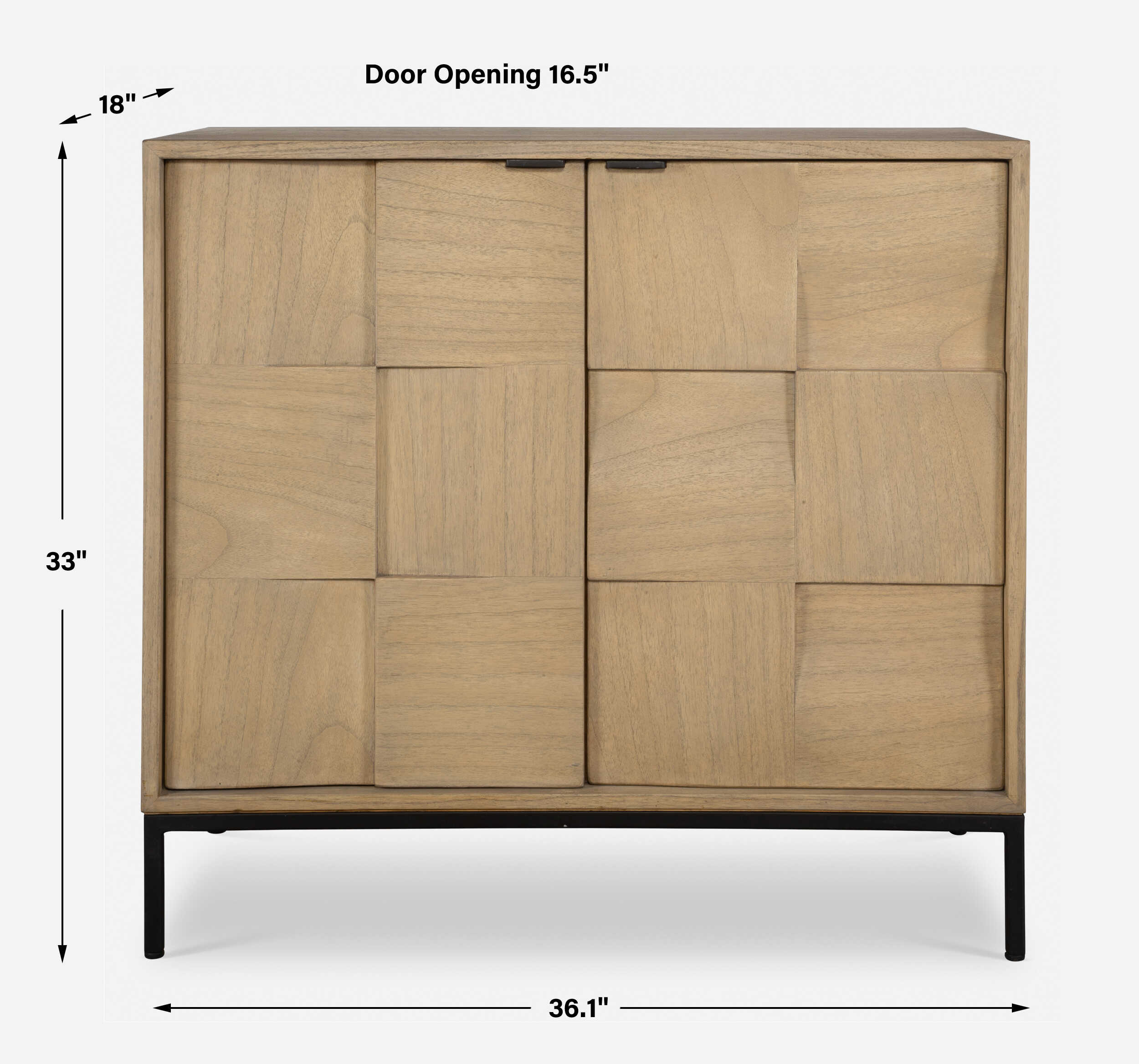 Lorenzo Geometric 2 Door Cabinet