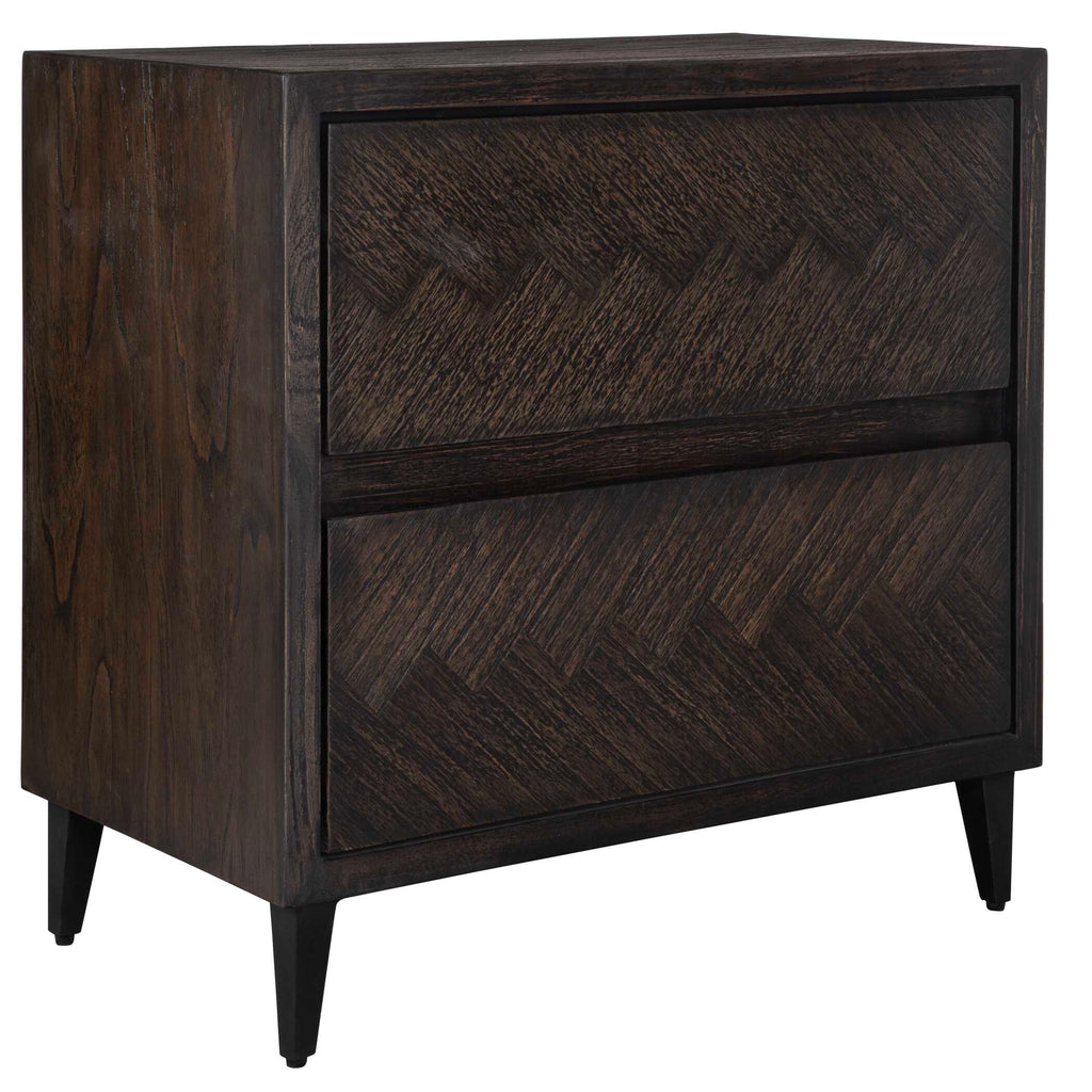 Abba Herringbone Accent Chest
