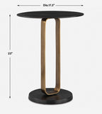 Aperture Brass Accent Table