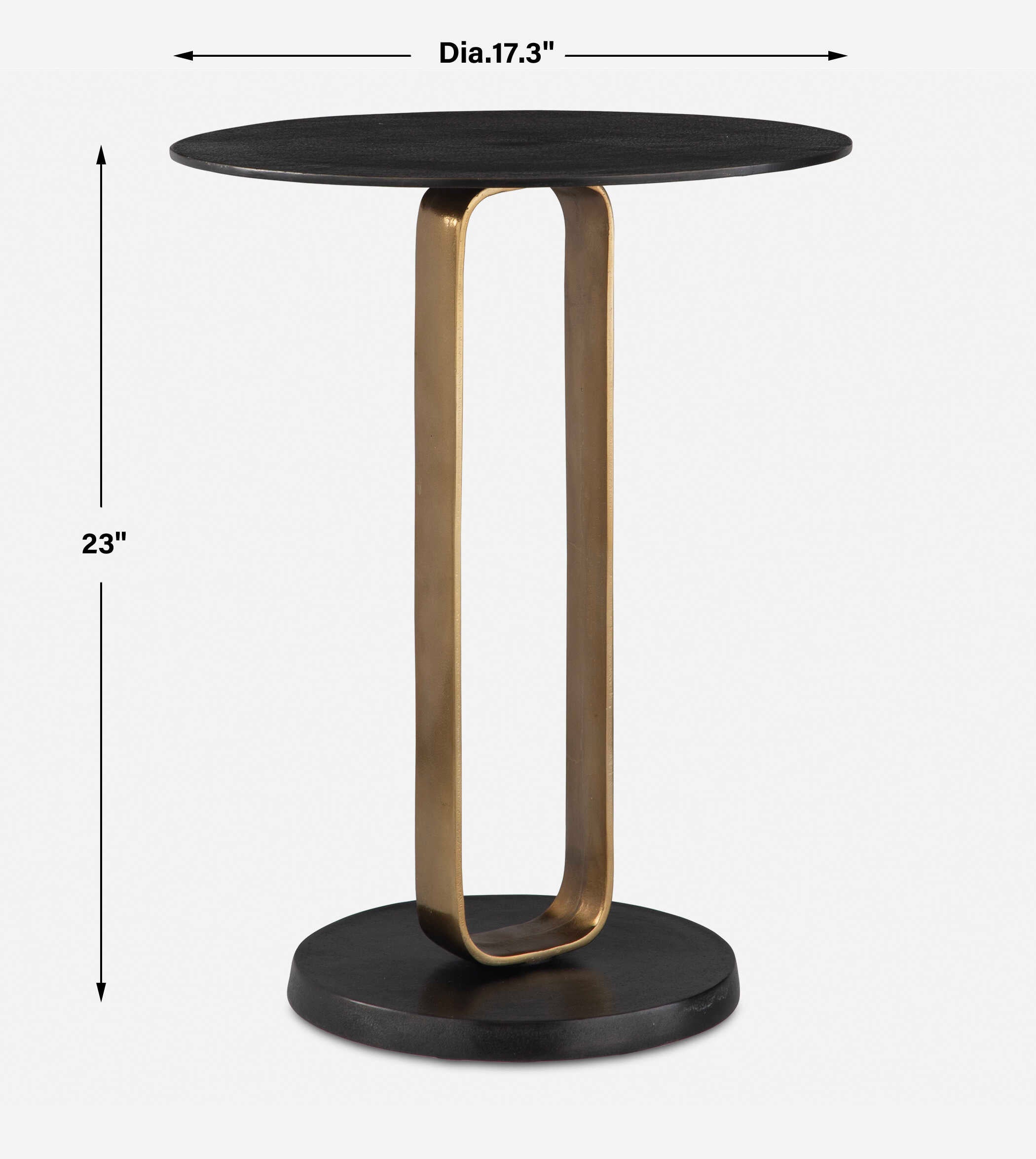 Aperture Brass Accent Table