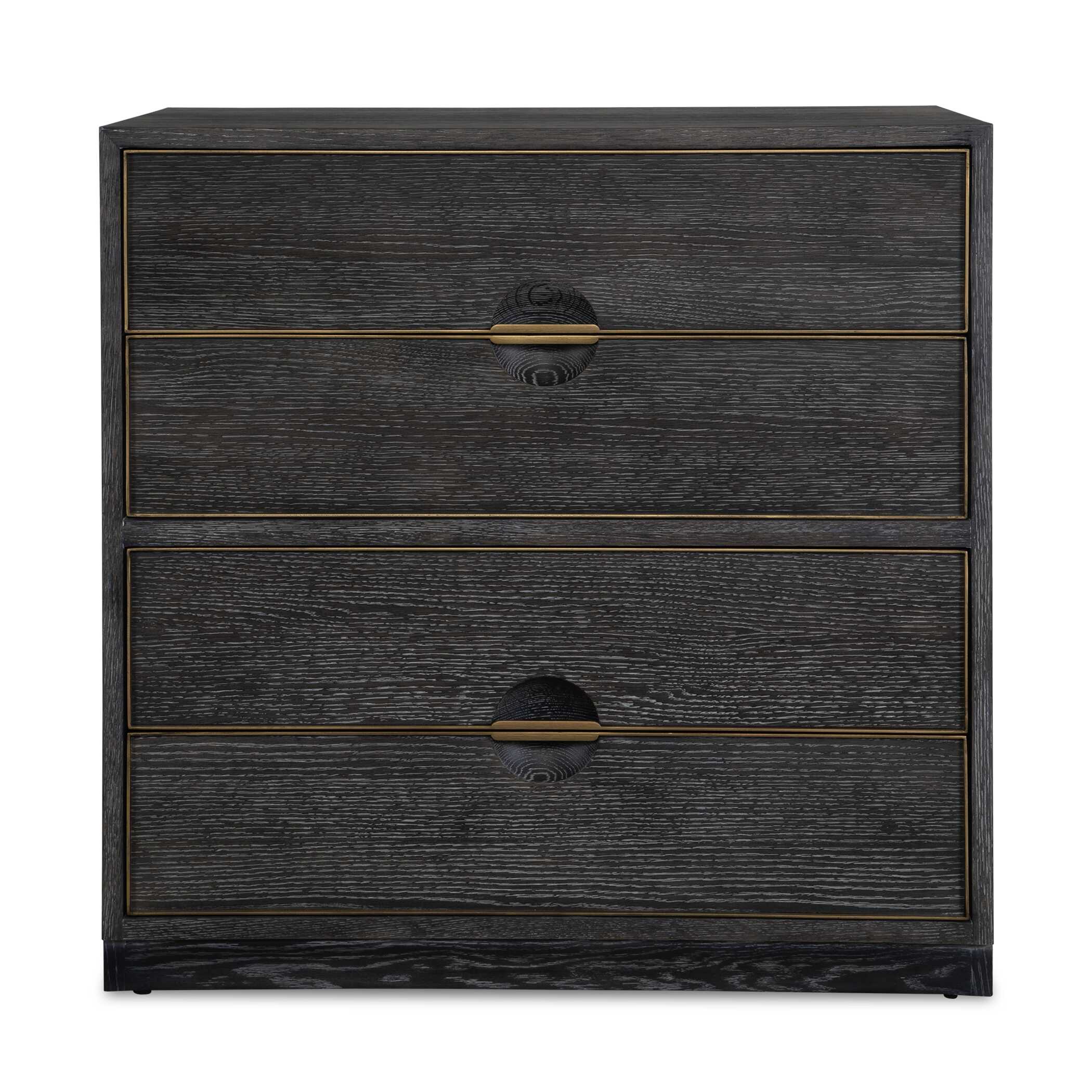 Besos 4 Drawer Walnut Chest