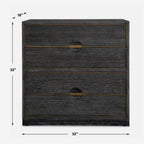 Besos 4 Drawer Walnut Chest