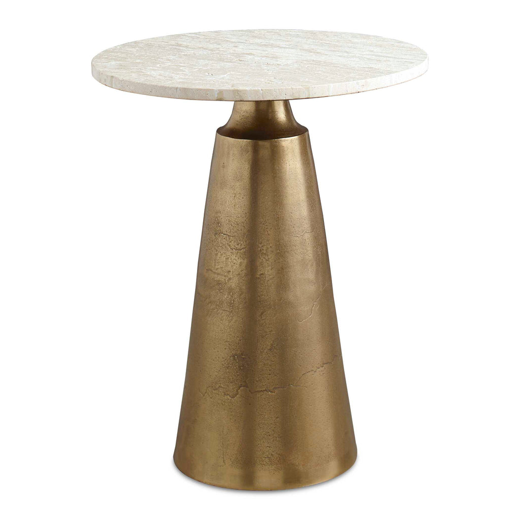 Midsummer Antique Brass Accent Table