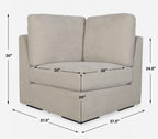 Refuge Sand Corner Sofa