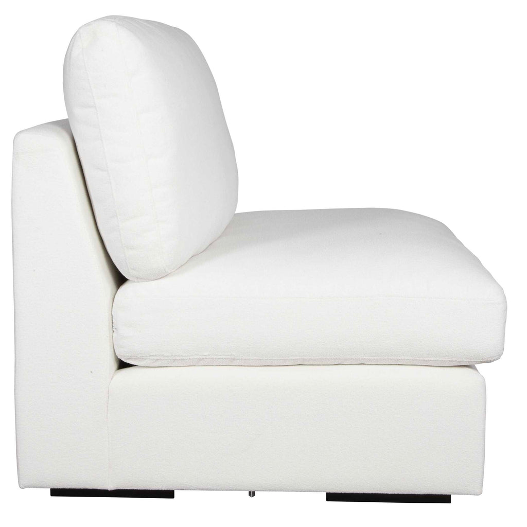 Refuge Armless Arctic White Sofa