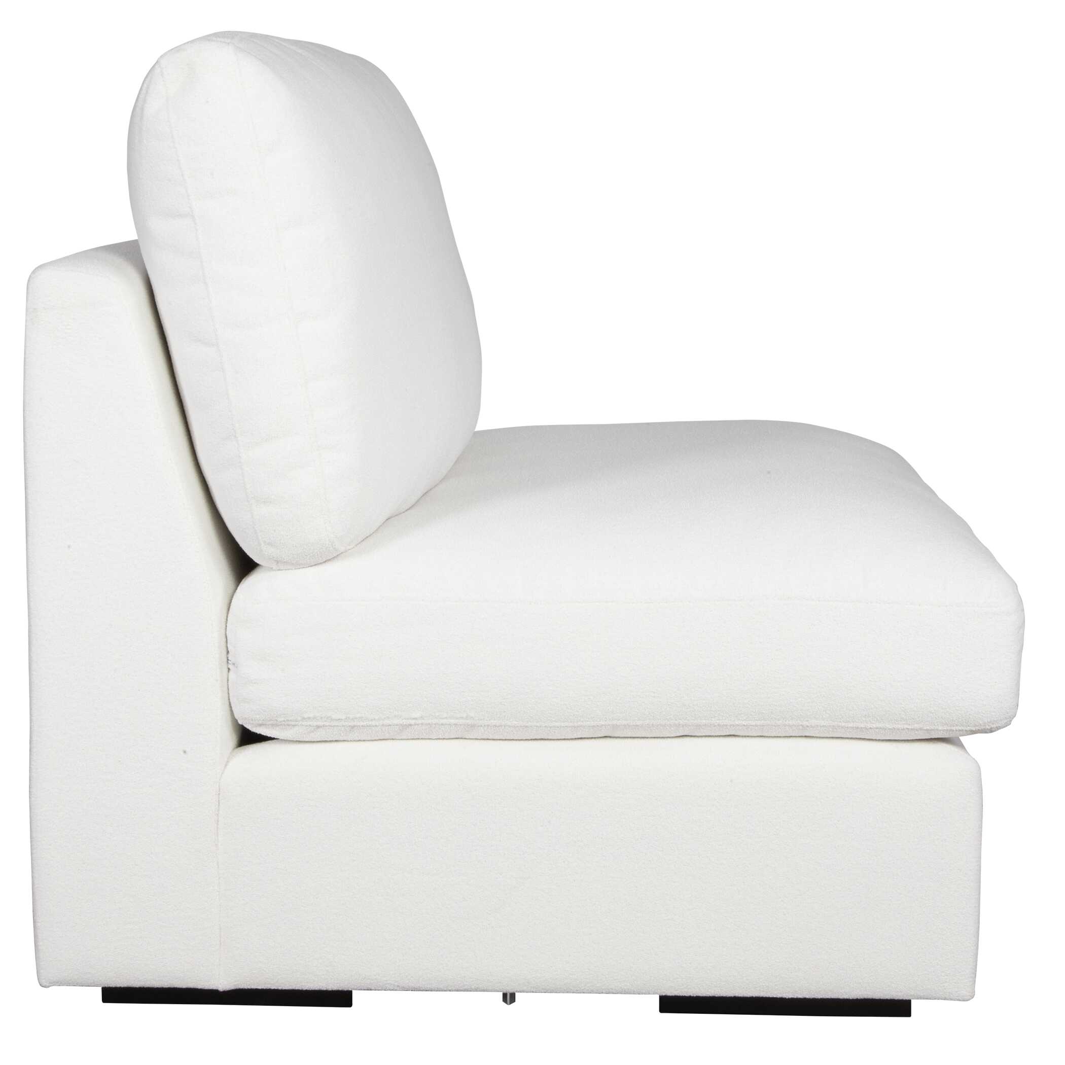 Refuge Armless Arctic White Sofa
