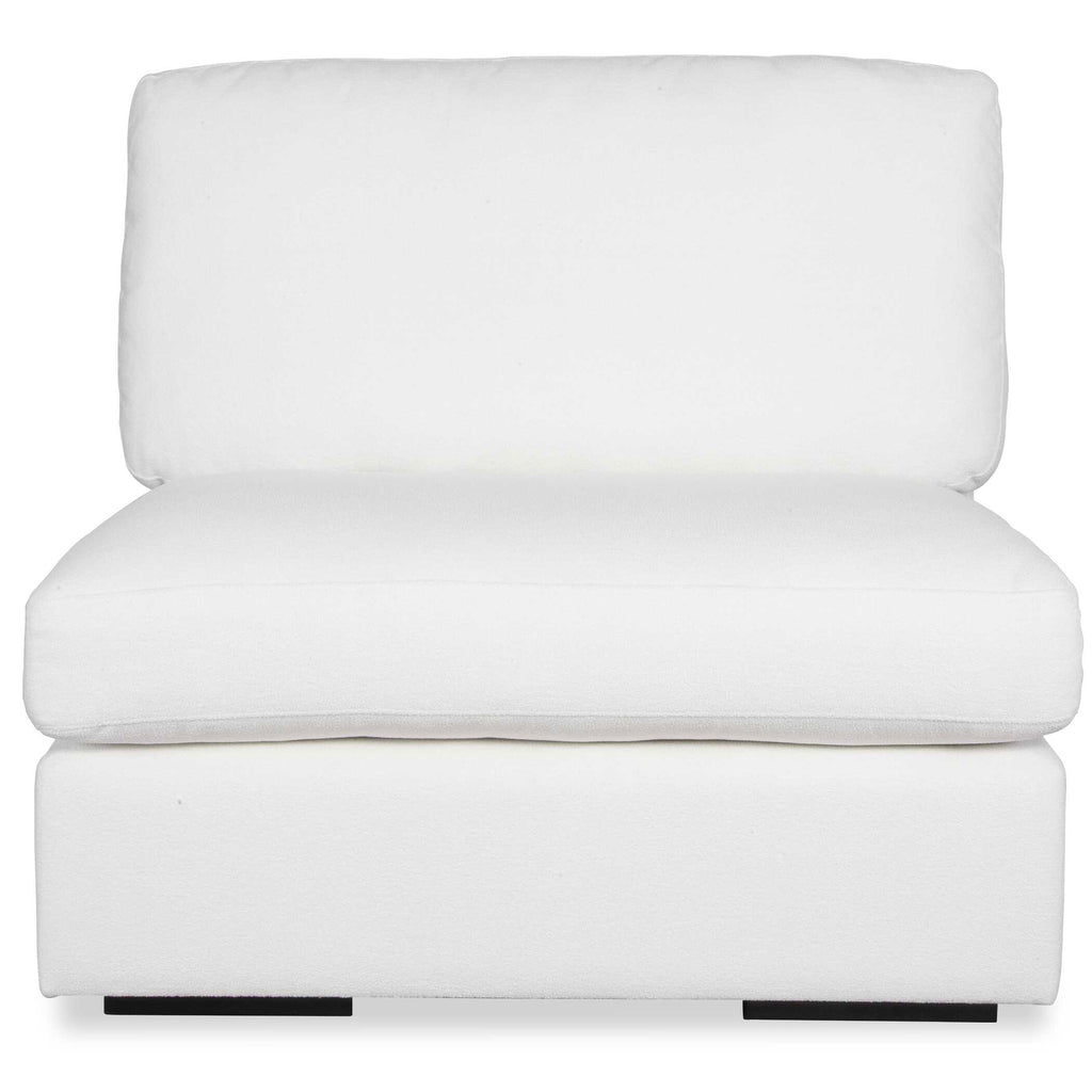 Refuge Armless Arctic White Sofa
