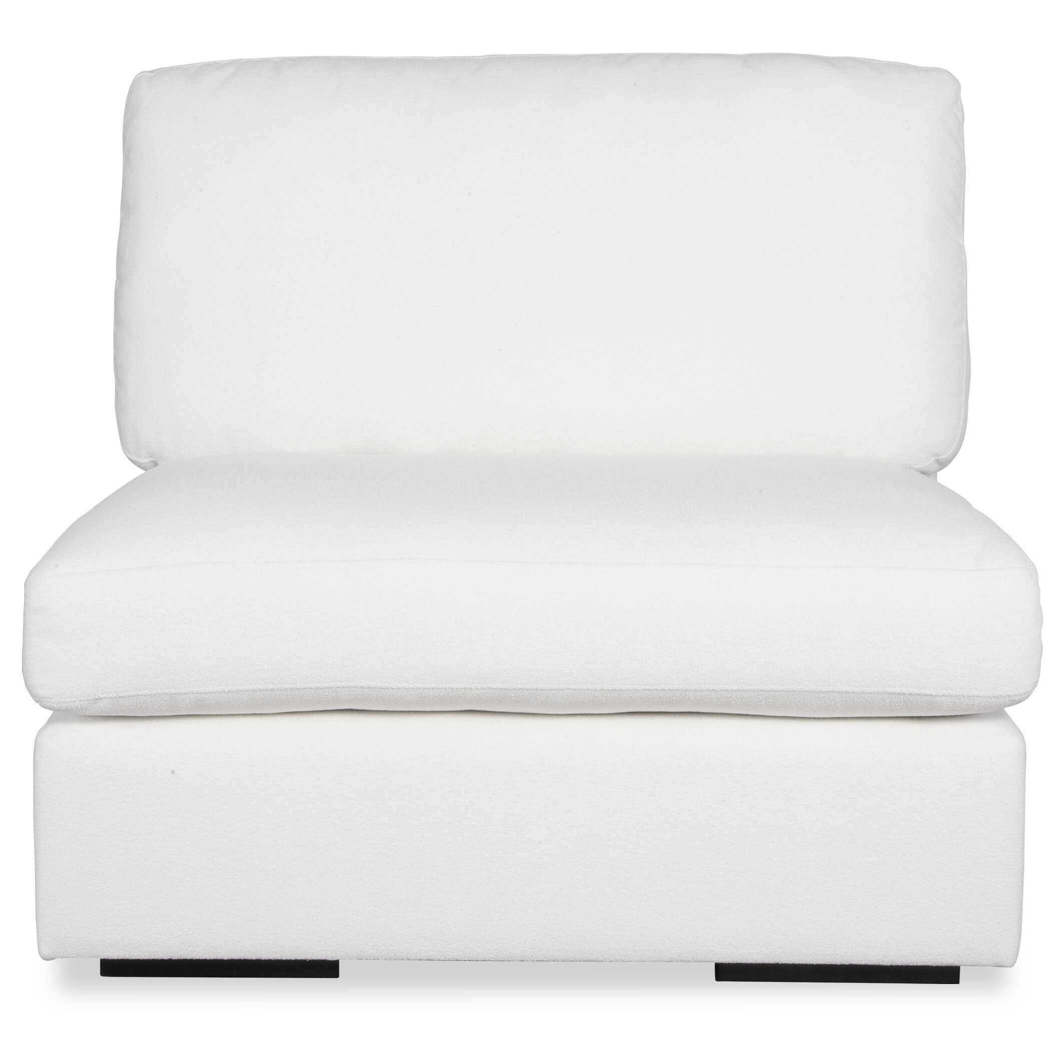 Refuge Armless Arctic White Sofa