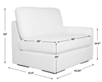 Refuge Arctic White Right Arm Facing Sofa